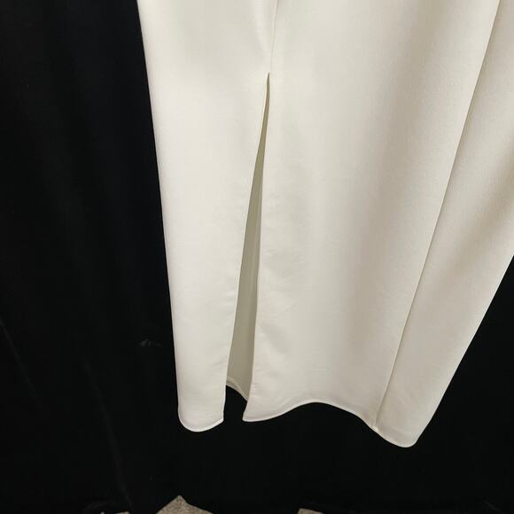 Show Me Your Mumu Eden Midi Dress Square Neck White Front Slit Party Event NWT M - Picture 4 of 8